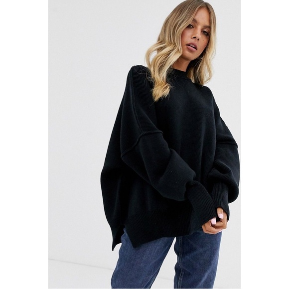 SOLD Free People Easy Street Ribbed Oversized Sweater Tunic - Picture 6 of 8